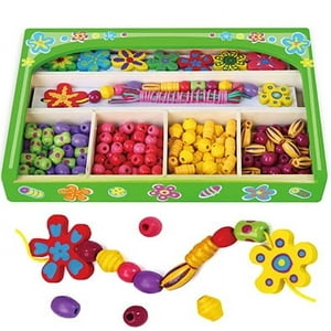 Viga - Caja Madera Mostacillas Verde