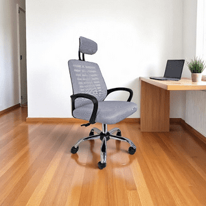 Tienda El Garage - Silla Ejecutiva Escritorio Ergonomic Con Apoyacabeza Basic Gris