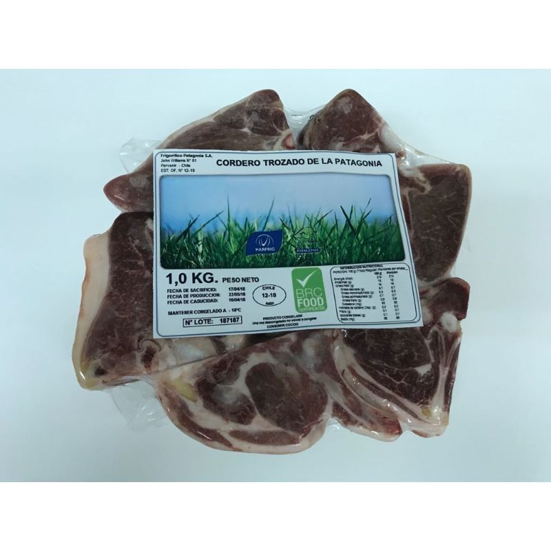 Cordero Trozado 1 Kg Patagonia