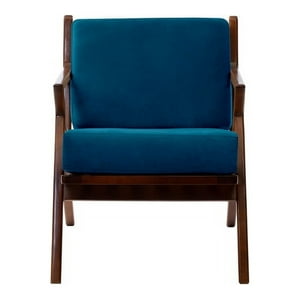 Latam Home - Sitial Bremen Tela Velvet Azul Petroleo