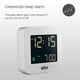thumbnail image 2 of Reloj Despertador De Viaje Digital Con Despertador Tamaño Compacto Pantalla Lcd Negativa Ajuste Rápido Alarma Con Pitido Crescendo En Blanco Modelo Bc08w, 2 of 8