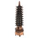 thumbnail image 4 of Torre Wen Chang Modelo Artesanía China Pagoda Cultural Decoración para el hogar Cobre 13 cm, 4 of 5