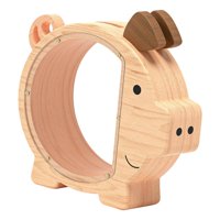 Bothyi - Piggy Bank De Madera Para Niños Decoración Para El Hogar Money Saving For For Kids Holiday Gift