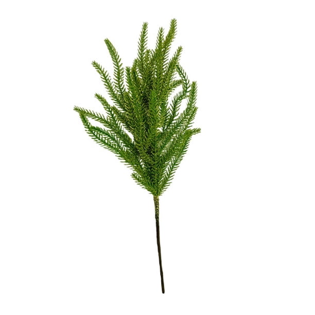 Guirnalda de ramas de pino artificiales para Navidad, ramas de cedro artificiales, vegetación, púas de pino para decoración del hogar, manualidades Polvo de oro
