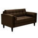thumbnail image 2 of Sofa Retro 2c Felpa 00 Chocolate, 2 of 6