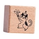 thumbnail image 2 of Cat Stamp lindo animal pequeño sello de goma de madera de 1.2 pulgadas para niños para el planificador de artesanía de bricolaje Tarjeta haciendo esta Fiesta, 2 of 5