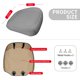 thumbnail image 2 of Funda de Asiento BEITK de Cuero Gris (1 unidad), 2 of 6