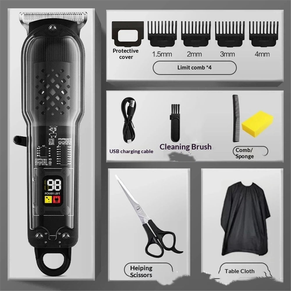 Xusx111 - Cortadoras De Pelo Para Hombres,cortadoras De Peluquería Profesionales,cortadoras De Peluquería Sin Cable Y Con Cable Para Corte De Pelo Y Cuidado Cortadora De Barba Recargable