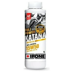 Aceite De Moto 15W 50 Ipone Full Sintetico 1L 4T Original Blanco