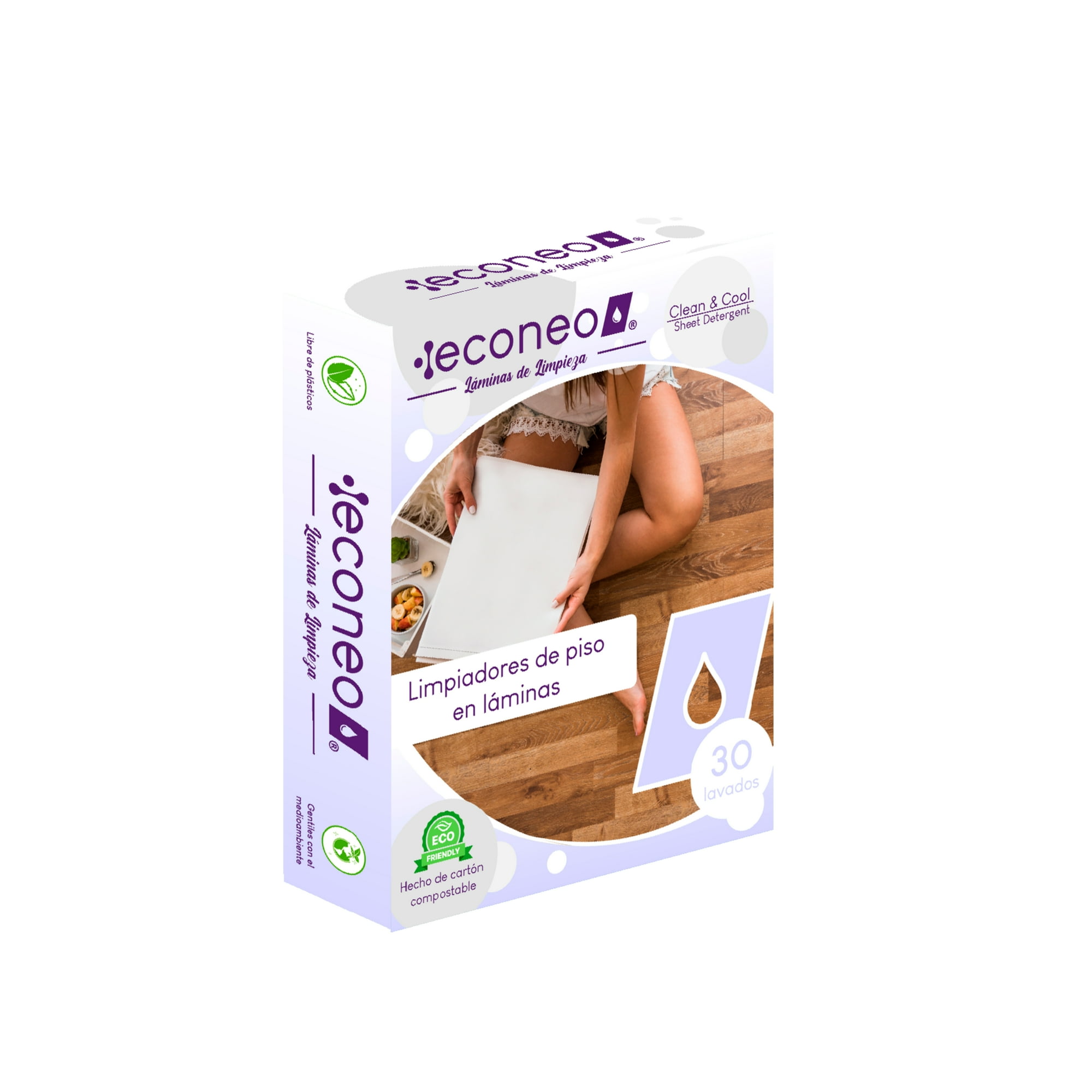 Limpiador De Piso En Láminas Econeo 30u