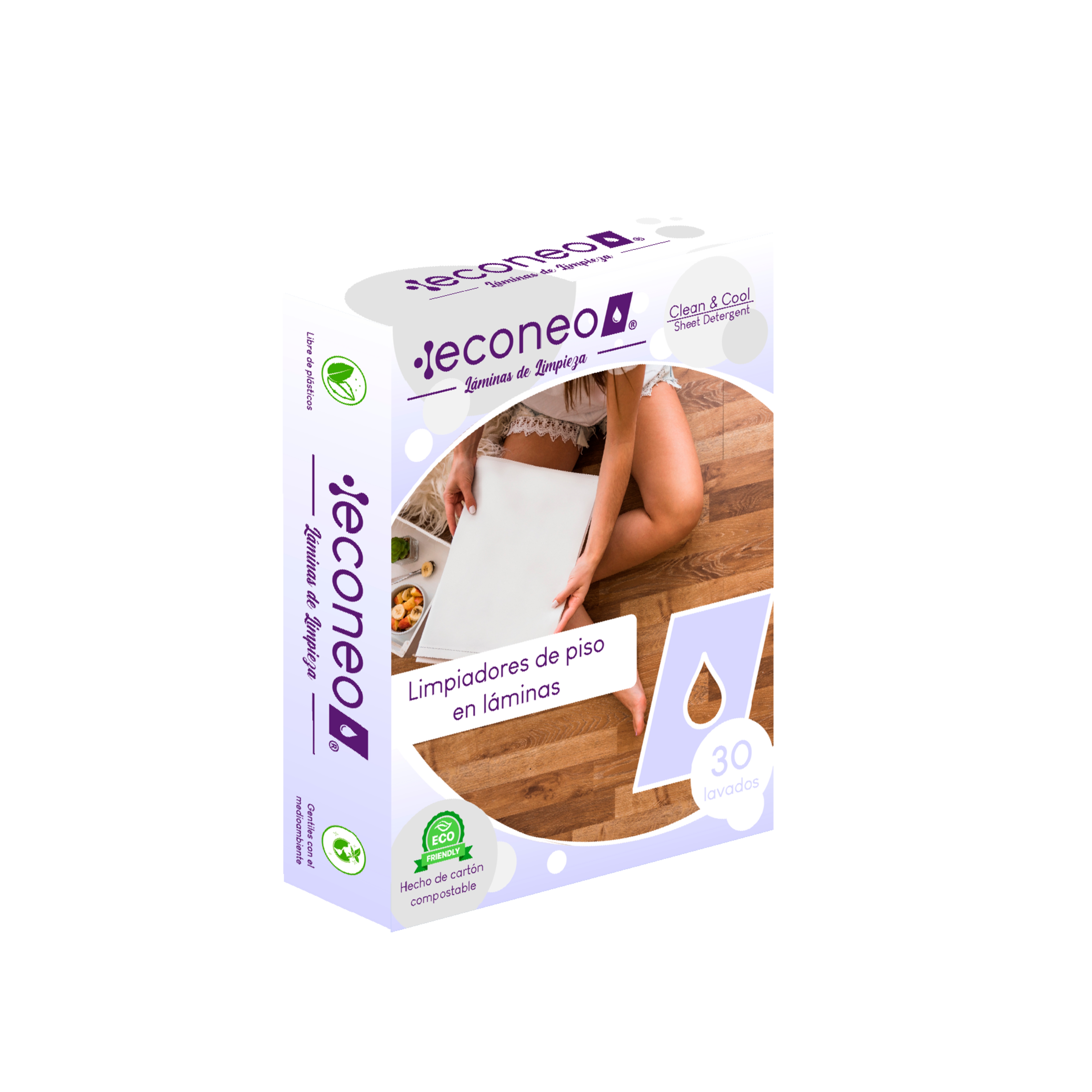 Limpiador De Piso En Láminas Econeo 30U