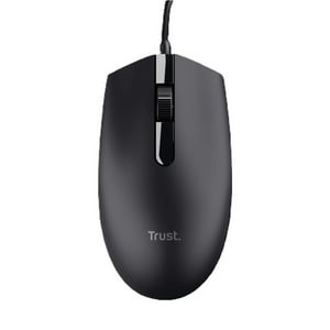 Mouse Óptico Con Cable Usb Ambidiestro Basi Trust Negro