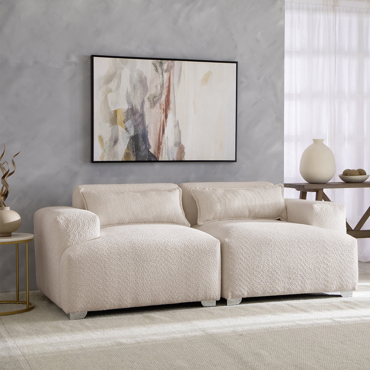 Muebles Cottoni - Sofá Cala - Boucle Beige
