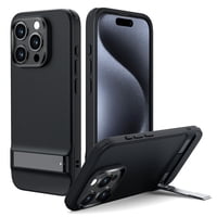 Funda Esr Para Iphone 15 Pro Con Soporte Metálico Negro