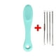 thumbnail image 1 of Silicone Nose Brush Facial Pore Cleaner Portable Blackhead Double-sided Massage Brushes Beauty Cleaning Tool + Acne Pore Needle, 1 of 3