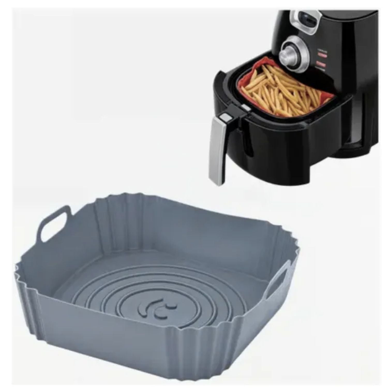 Bostoncl - Molde Silicone Cuadrado Para Airfryer