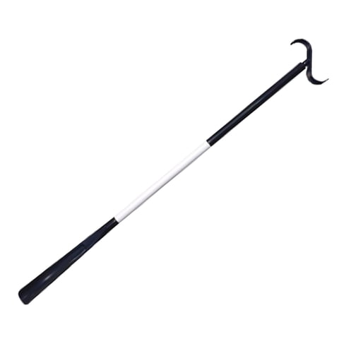 Magideal - Ayuda Para Bastón Para Vestir, Calzador Con Mango Largo, Herramienta De Extracción Extendida Ajustable, Herramienta Para Quitar Calcetines, Calcetines En Blanco Y Negro