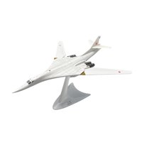 Magideal - Modelo De Avión De Tu160 En Escala 1:200, Colección De Modelos De Aviones De Metal Con Soporte De Exhibición, Avión De Simulación De Juguete P