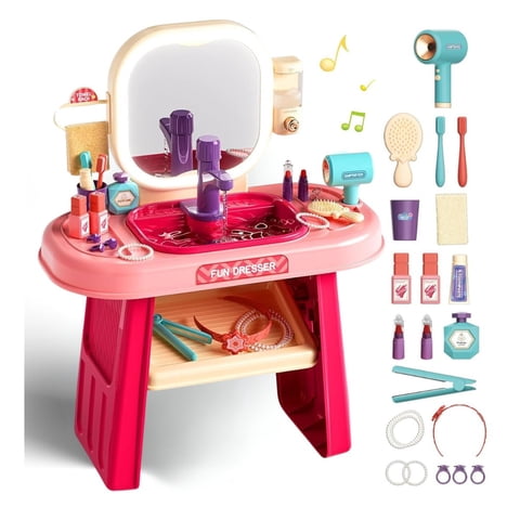 Tododescuento - Juego De Maquillaje Tocador Vanity Dresser