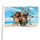 thumbnail image 1 of Madagascar Bandera impresa con temática, regalo perfecto para fanáticos, amigos y familiares, y adecuada para actividades al aire libre e interiores, decoraciones de fiesta. 120*180CM, 1 of 6