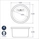 thumbnail image 4 of Molde para tartas Nordic Ware Layer, redondo, 10 cm de diámetro, aluminio natural, 4 of 4