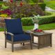thumbnail image 2 of Juego de Cojines para Exterior Arden Foam Asiento Profundo 2 Piezas 24x24 Azul, 2 of 9