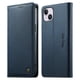 thumbnail image 1 of Funda Billetera de Cuero para [iPhone 15 Plus], Bloqueo RFID, Tarjetas y Soporte Azul, 1 of 5
