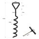 thumbnail image 5 of Kit de estacas para trampolín Eurmax de acero galvanizado tipo sacacorchos, 4 piezas, 5 of 9