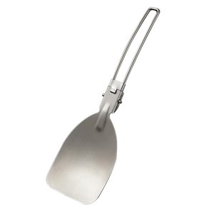 Ioensy - Espátula Plegable Camping Al Aire Libre Acero Inoxidable Utensilio De Viaje Senderismo Bbq