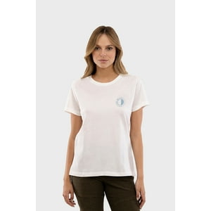 Polera Orgánica Sunset Blanco Mujer Falcone