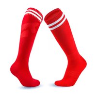 Genérico - Calcetines Futbol Pack 10X Calidad A - Rojo