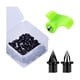 thumbnail image 2 of 50x Púas para zapatas de pista Púas de repuesto para zapatillas de atletismo Púas para correr en pista y campo fáciles de instalar para entrenamiento Negro, 2 of 5
