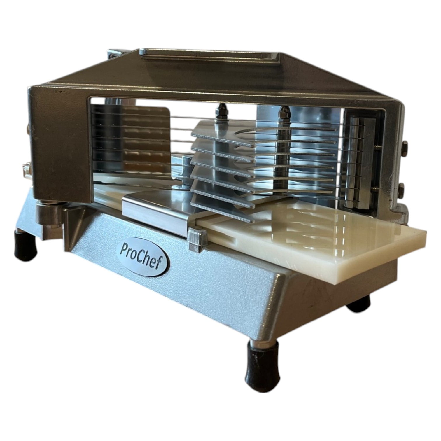 Prochef - Cortadora Rebanadora Manual De Tomates Cuchillos Dentados 10 Mm