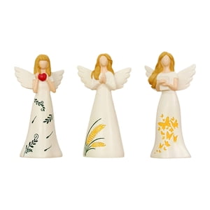 Magideal - 3 Figuras De Ángeles, Figuras De Escritorio, Decoración De Mesa, Regalo De Fiesta, Niñas, Estatuas De Amistad, Hermanas, Esculturas Para Madre Y Espos