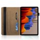 thumbnail image 3 of Funda con relieve del Árbol de la Vida para tablet Samsung Galaxy Tab S7/8/9 con soporte, ranuras para tarjetas y soporte para lápiz óptico. Marrón, 3 of 6