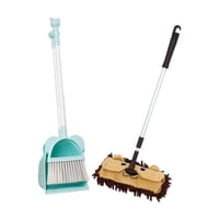 Magideal - Mini Con Dustpan Mopp Para Niños, Herramientas De Limpieza Para Niños Para Niños, Lindos Niños Pequeños Para Maestros De Jardín De Infantes, Niñas, Ni Trapeador Marrón