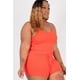 thumbnail image 1 of Conjunto de Top Corto de Canalé y Shorts de Talla Grande, 1 of 2