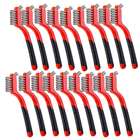 Juego de cepillos para rascar alambres BEBORIN Soft Grip, 18 piezas, acero inoxidable