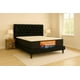 thumbnail image 2 of Cama Plaza y Media Negro Capitoné + Colchon Mery Desing, 2 of 5