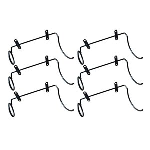 Magideal - Estante De Vino Montado En La Pared De 6 Uds, Vino Colgante Multifunción, Estante De Exhibición De Botellas De Vino, Soporte De Almacenamiento De Vino Derecha