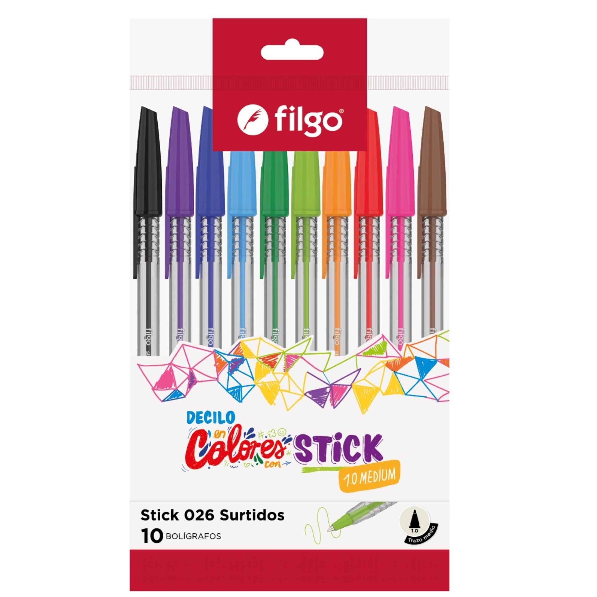 Lápices Pasta Stick 1.0 Filgo, 10 Un 1 Un Otras Marcas