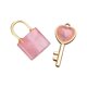 thumbnail image 2 of Juego De Colgante De Collar Con Llave De Pareja, Llave En Forma De Corazón Para Viajes En La Calle, Cumplea?os, Rosa, 2 of 5