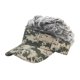 thumbnail image 2 of Gorra De Béisbol Para Hombre, Pelo Falso, Sombrero De Golf, Visera, Peluca, Sombrero, Caqui + Peluca Gris, 2 of 5
