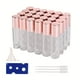 thumbnail image 3 of 24-Piece Luxury Glass Roll-On Bottles with Stainless Steel Roller Balls - Perfect for Perfume & Essential Oils (5ml/10ml, Pink/Matte Rose/Transparent), 3 of 4