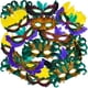 thumbnail image 1 of Máscaras De Mardi Gras Paquete De 50 Mascarada De Carnaval, 1 of 7