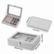 thumbnail image 2 of Cosmetiquero Caja Organizadora de Joyas Portatil Gris, 2 of 6