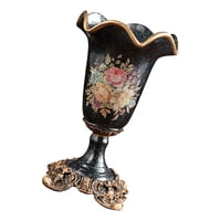 Magideal - Florero Decorativo Creativo Maceta Maceta De Ornamento Artesanía De Resina Para El Dormitorio Oficina Estantería Flor Seca Junto A La