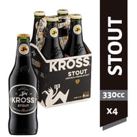 Cerveza Cream Stout 5,4° Pack 4 Botella 330 Ml Kross