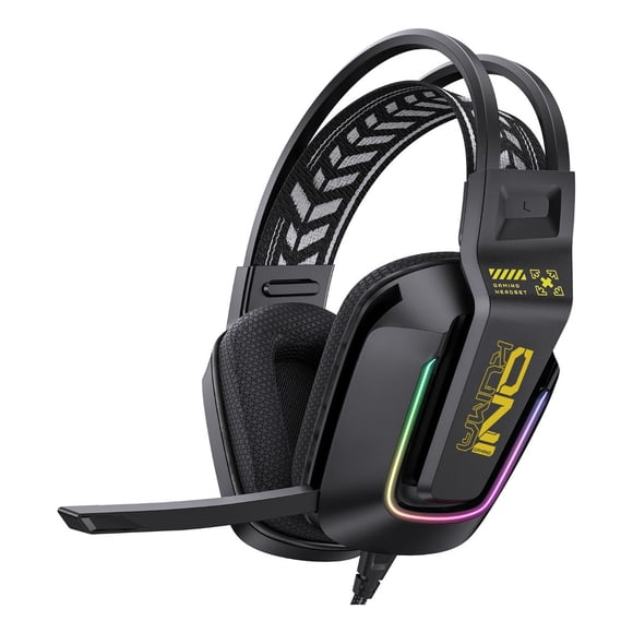 Audifono Gamer x13 NegroConexión 3.5mm con Microfono Luz RGB