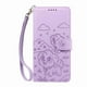 thumbnail image 3 of Funda Cartera para Motorola Moto G75 5G Perro Cachorro Grabado con Tarjetas Soporte Correa Morado, 3 of 6